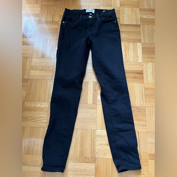 Frame denim Le skinny de Jeanne black skinny jeans 23 - Picture 3 of 8